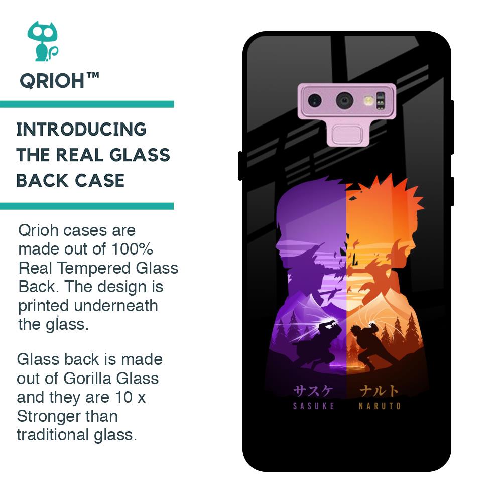 Minimalist Anime Glass Case for Samsung Galaxy Note 9