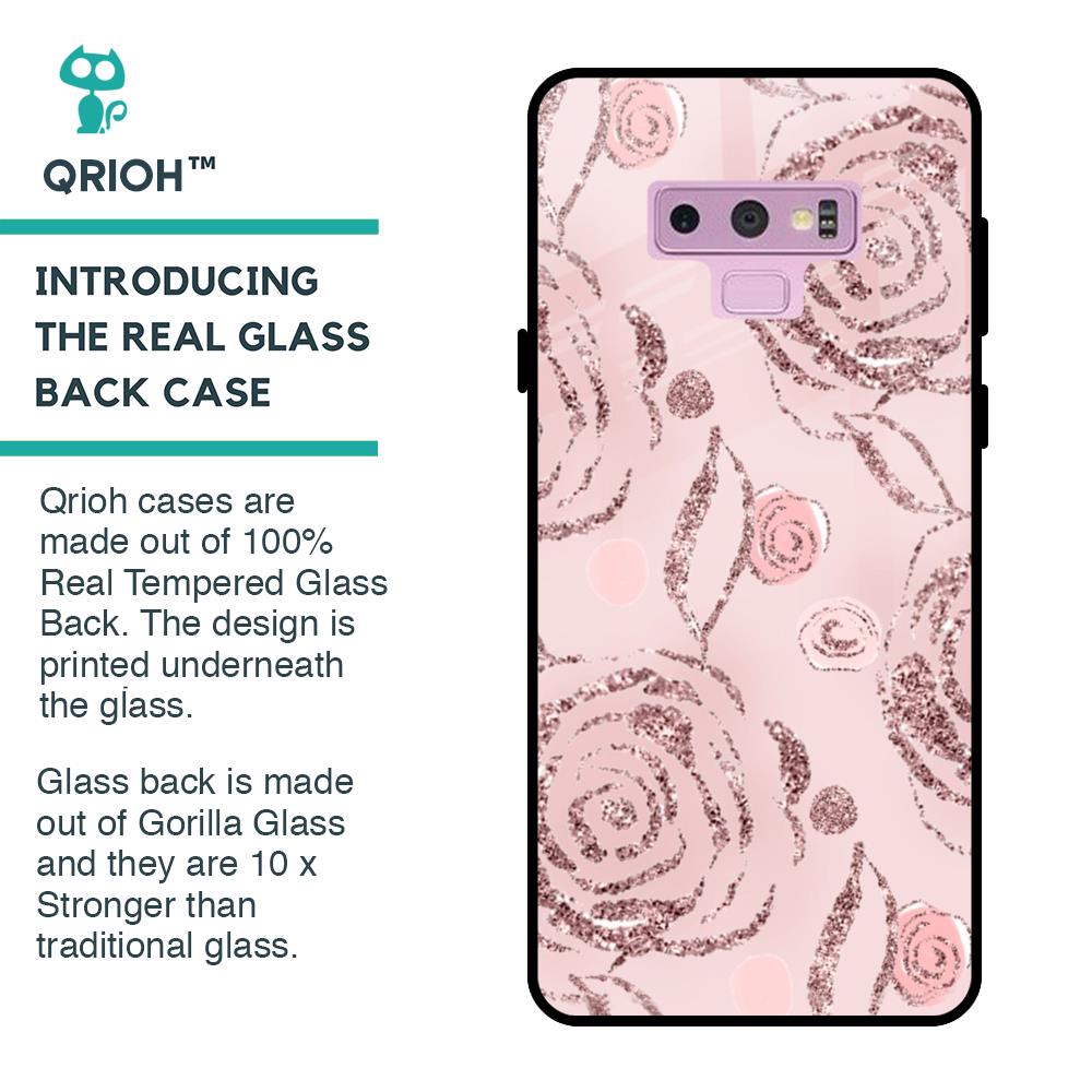 Shimmer Roses Glass case for Samsung Galaxy Note 9