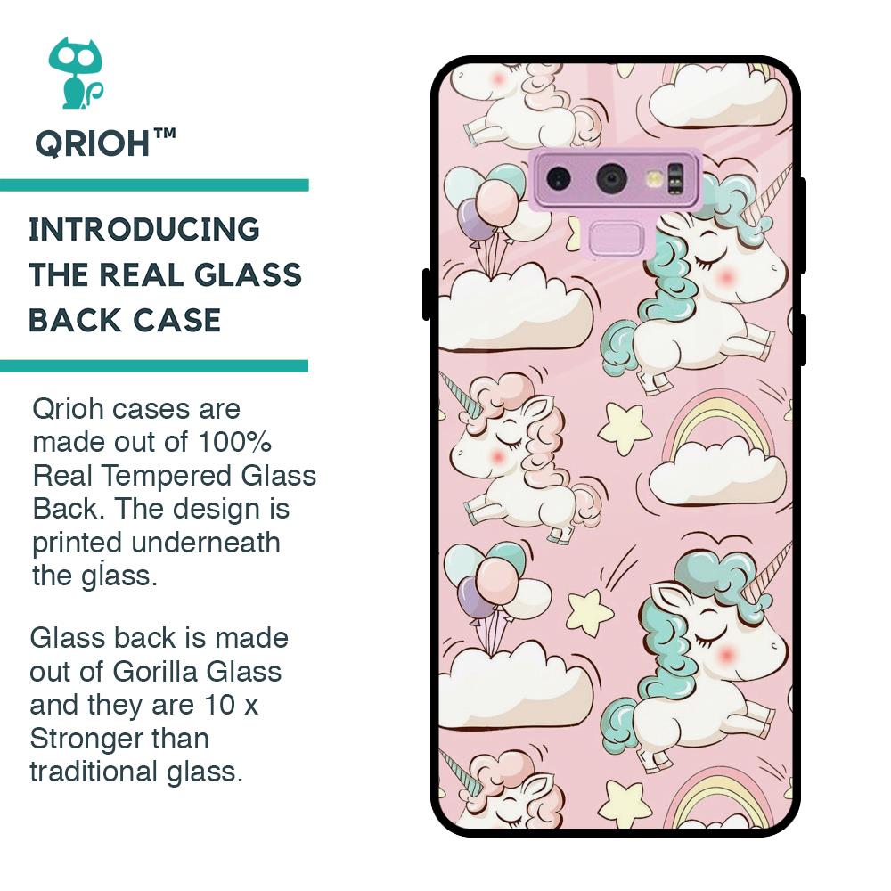 Balloon Unicorn Glass case for Samsung Galaxy Note 9