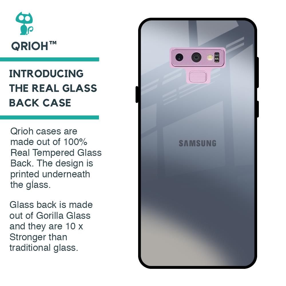 Space Grey Gradient Glass Case for Samsung Galaxy Note 9