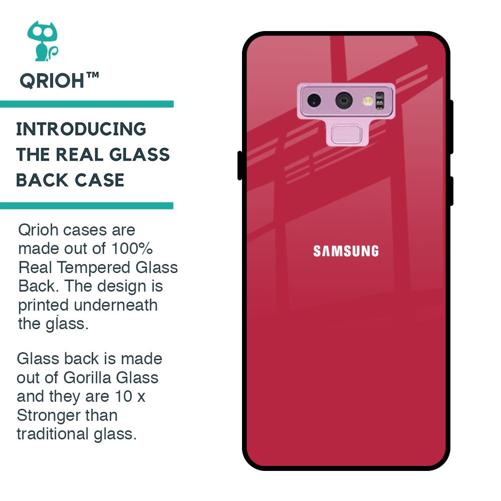 Solo Maroon Glass case for Samsung Galaxy Note 9