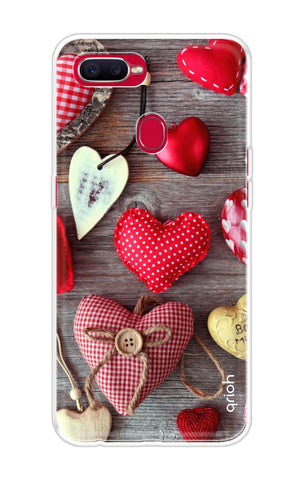 Valentine Hearts Oppo F9 Back Cover
