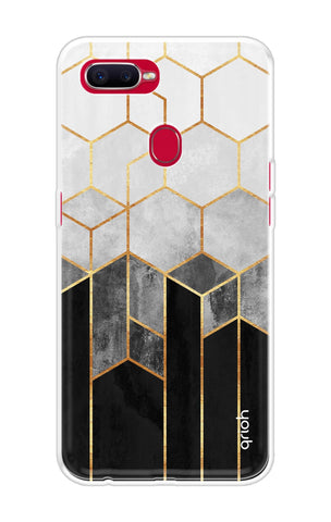 Hexagonal Pattern Oppo F9 Back Cover