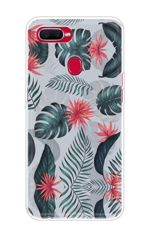 Retro Floral Leaf Oppo F9 Back Cover