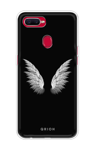 White Angel Wings Oppo F9 Back Cover