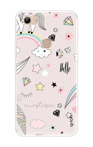 Unicorn Doodle Vivo Y81 Back Cover