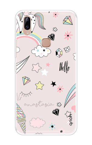 Unicorn Doodle Vivo Y83 Pro Back Cover