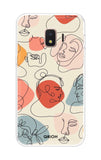 Abstract Faces Samsung J2 Core Back Cover