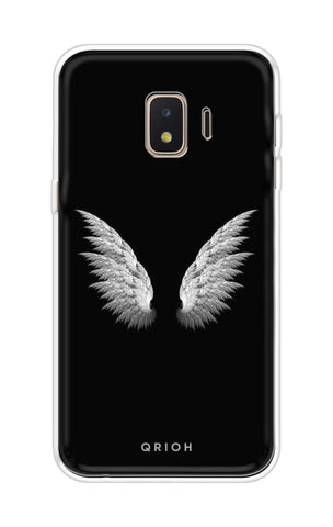 White Angel Wings Samsung J2 Core Back Cover