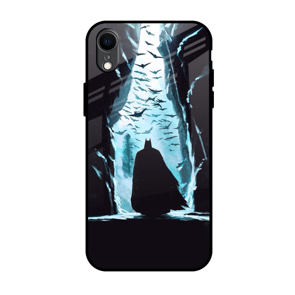 Dark Man In Cave iPhone XR Glass Back Cover Online