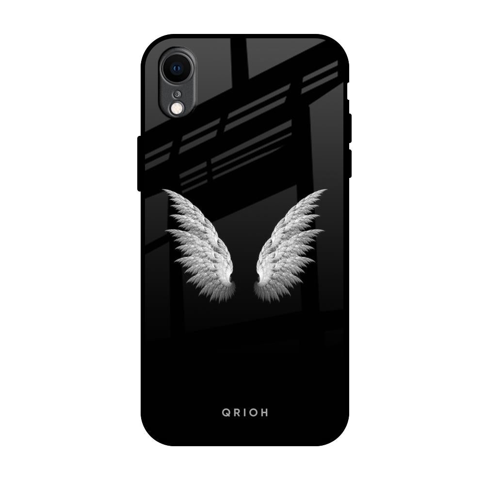 White Angel Wings iPhone XR Glass Back Cover Online