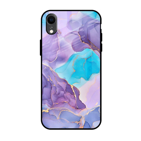 Alcohol ink Marble iPhone XR Glass Back Cover Online