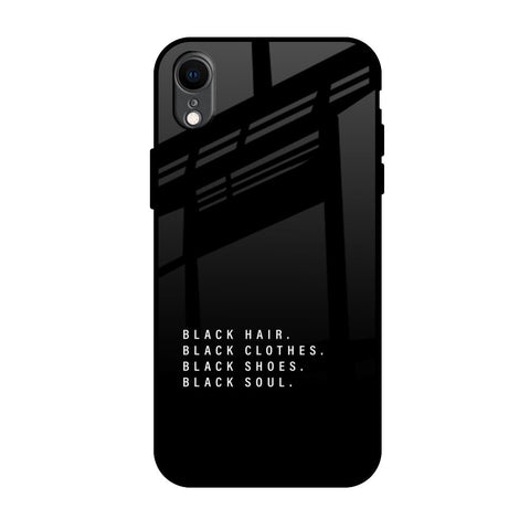 Black Soul iPhone XR Glass Back Cover Online