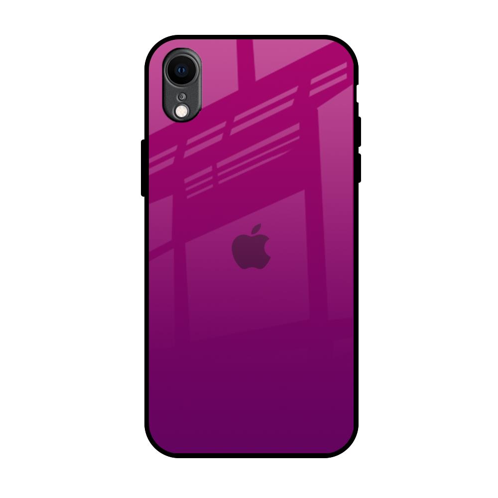 Magenta Gradient iPhone XR Glass Back Cover Online