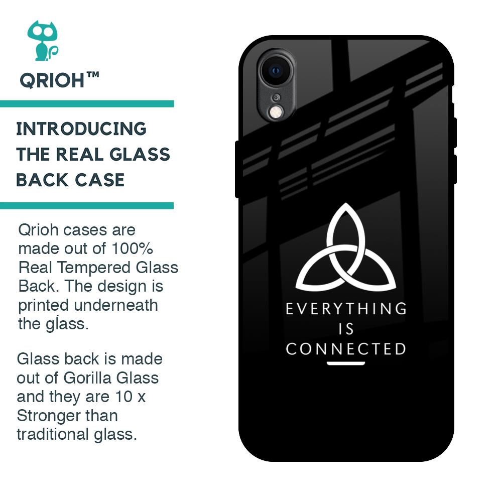 Everything Is Connected Glass Case for iPhone XR