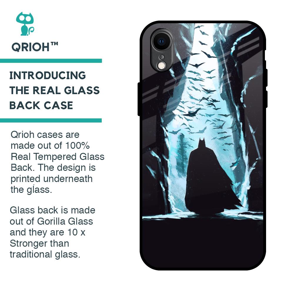 Dark Man In Cave Glass Case for iPhone XR