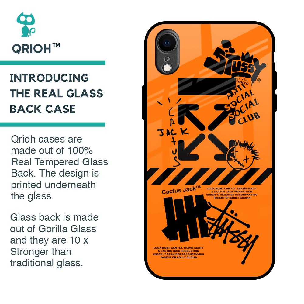 Anti Social Club Glass Case for iPhone XR