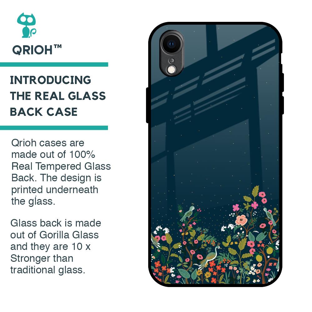 Small Garden Glass Case For iPhone XR