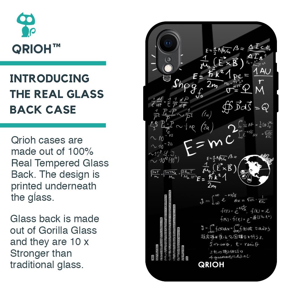 Funny Math Glass Case for iPhone XR
