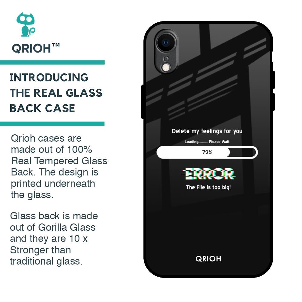 Error Glass Case for iPhone XR