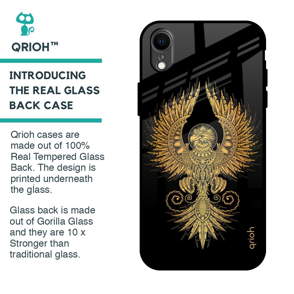 Mythical Phoenix Art Glass Case for iPhone XR