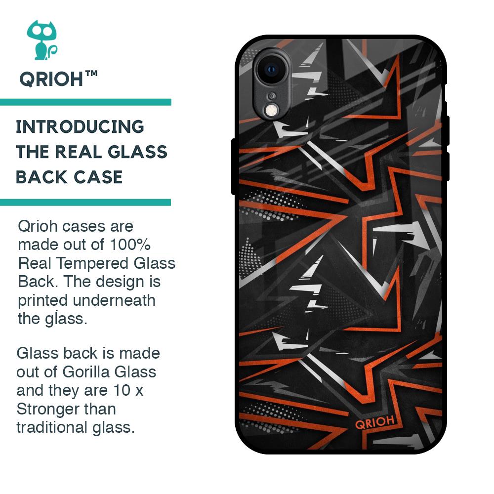 Vector Art Glass Case for iPhone XR