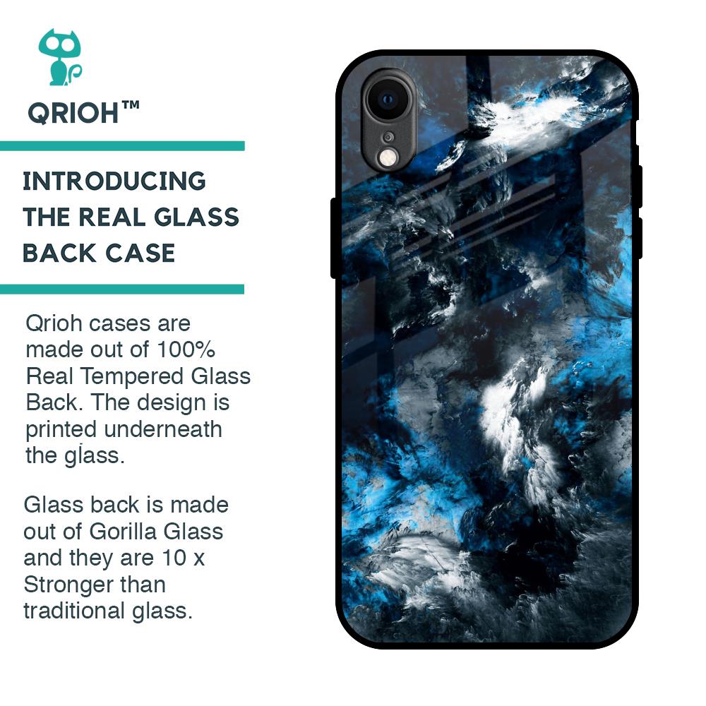 Cloudy Dust Glass Case for iPhone XR