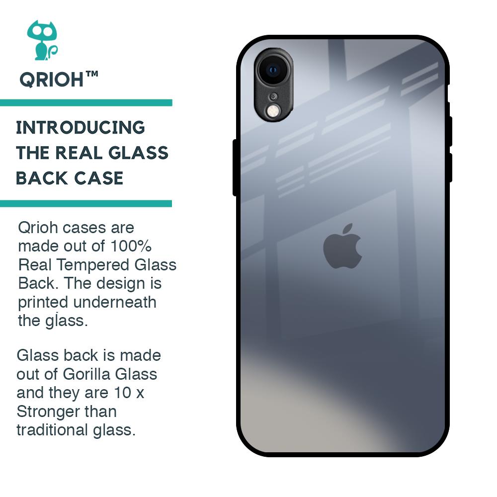 Space Grey Gradient Glass Case for iPhone XR