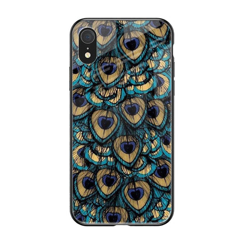 Peacock Feathers iPhone XR Glass Cases & Covers Online