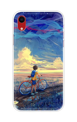 Riding Bicycle to Dreamland iPhone XR Back Cover