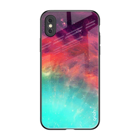 Colorful Aura iPhone XS Glass Back Cover Online