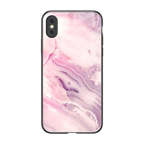 Diamond Pink Gradient iPhone XS Glass Back Cover Online
