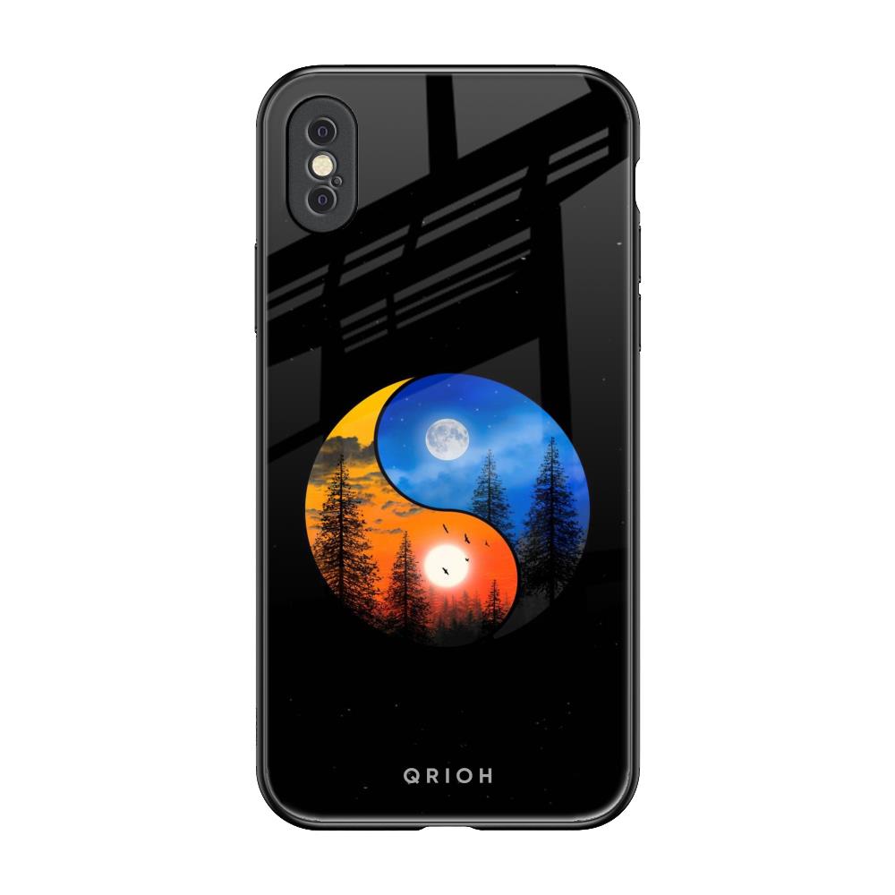 Yin Yang Balance iPhone XS Glass Back Cover Online