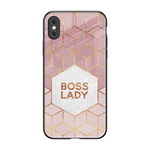 Boss Lady iPhone XS Glass Back Cover Online