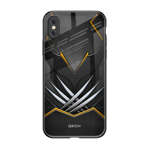 Black Warrior iPhone XS Glass Back Cover Online