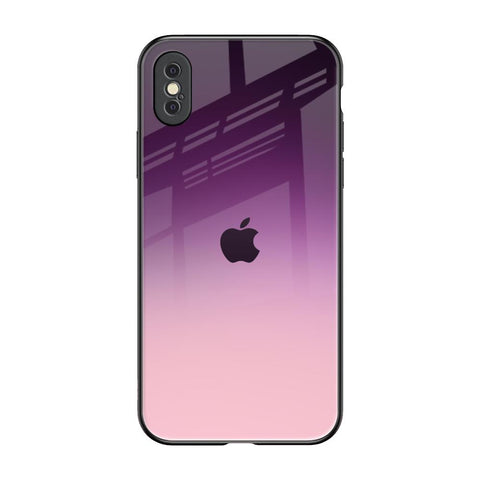 Purple Gradient iPhone XS Glass Back Cover Online