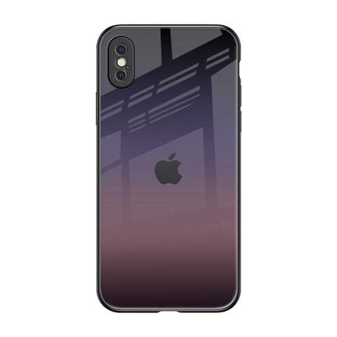 Grey Ombre iPhone XS Glass Back Cover Online