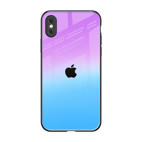 Unicorn Pattern iPhone XS Glass Back Cover Online
