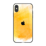 Rustic Orange iPhone XS Glass Back Cover Online