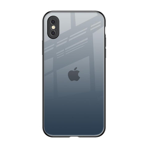 Smokey Grey Color iPhone XS Glass Back Cover Online