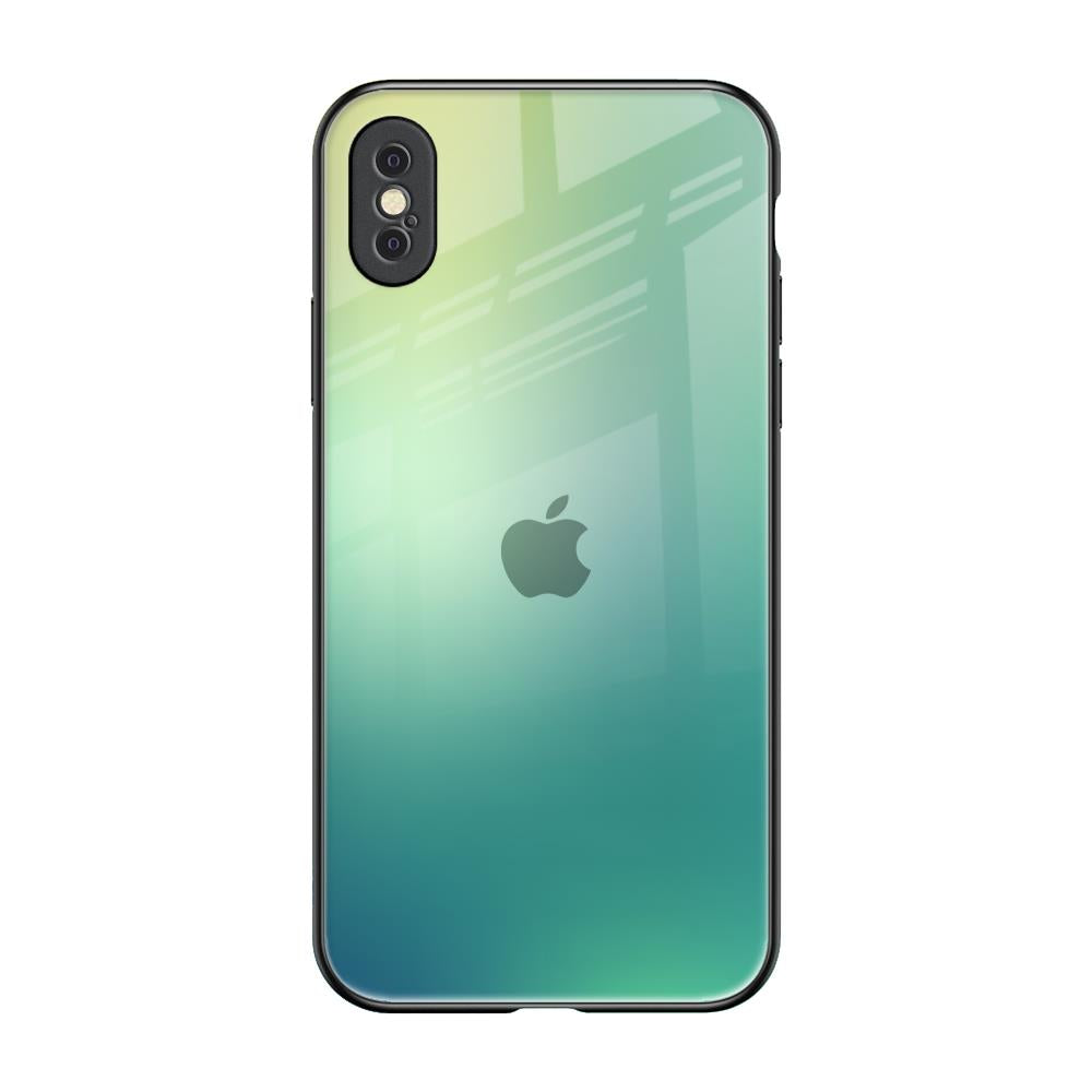 Dusty Green iPhone XS Glass Back Cover Online