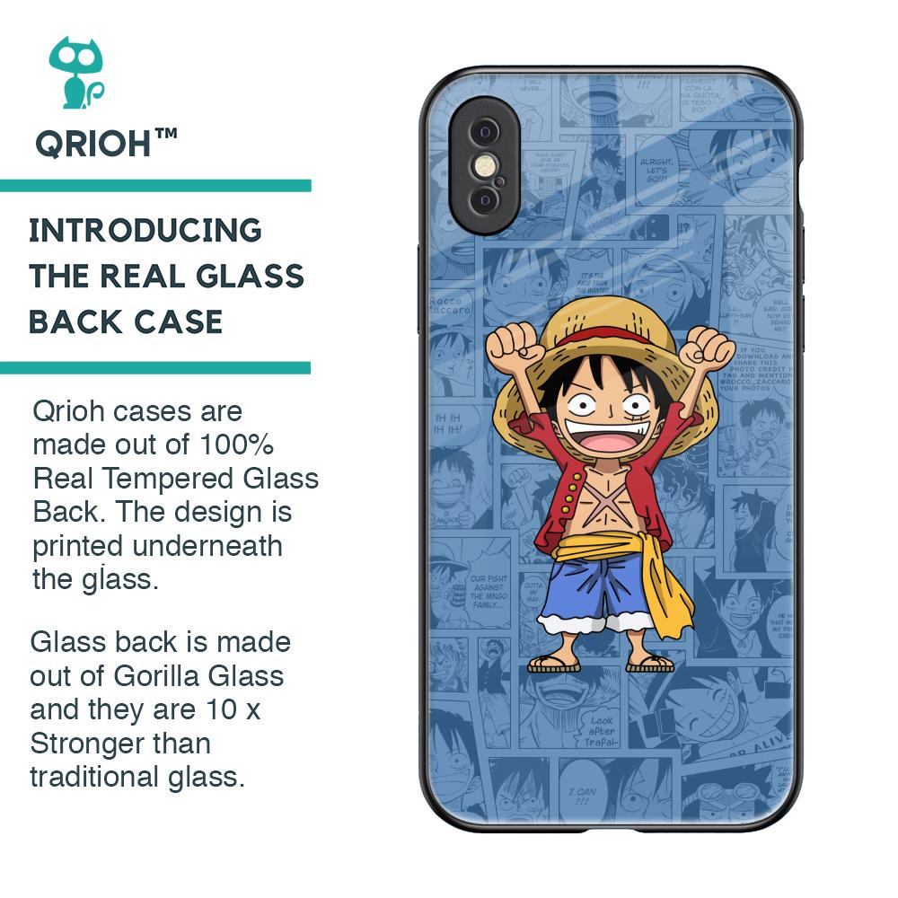 Chubby Anime Glass Case for iPhone XS
