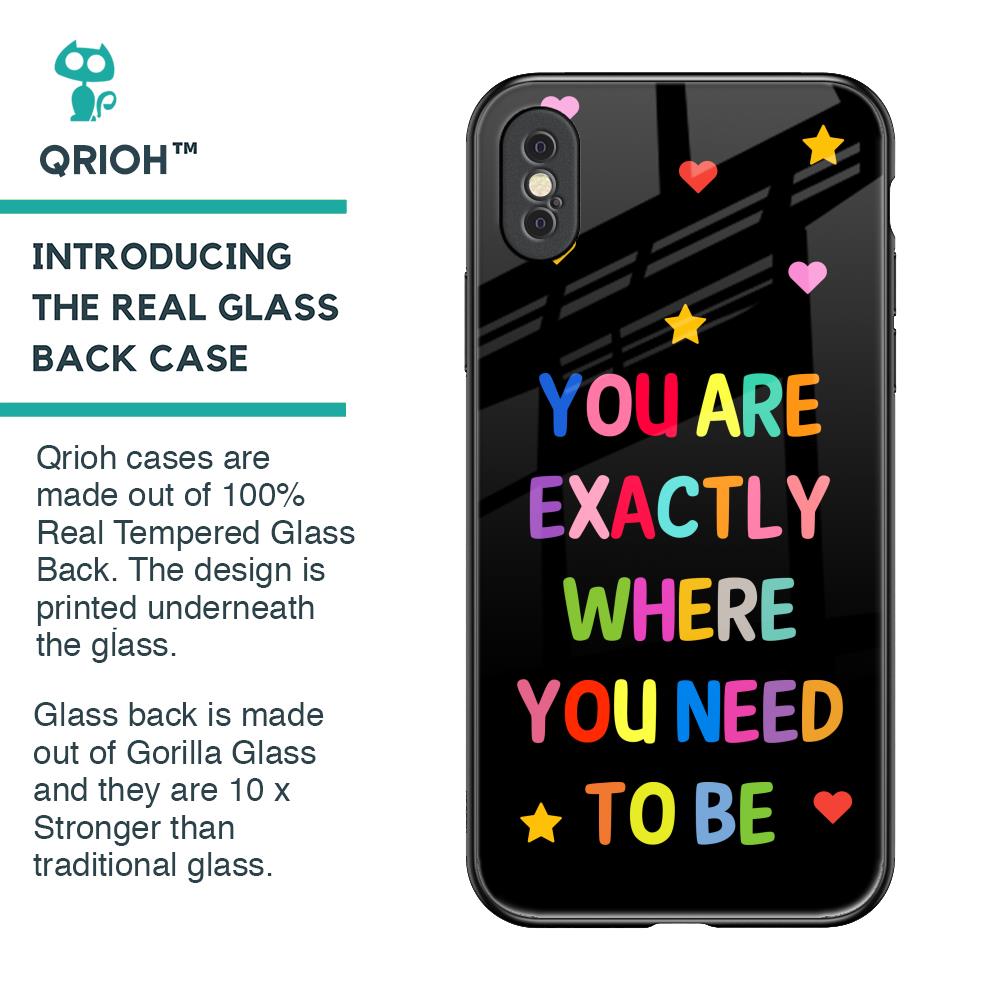Magical Words Glass Case for iPhone XS