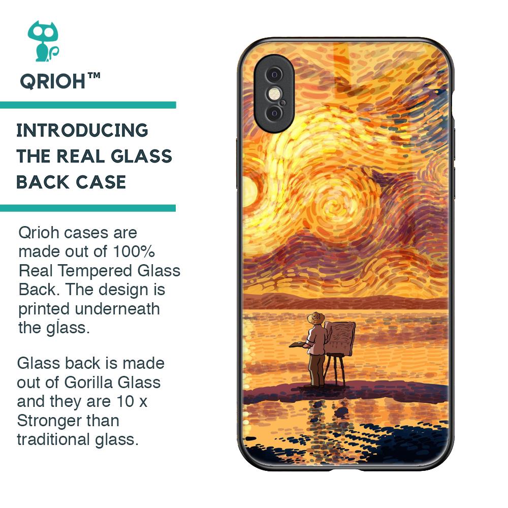 Sunset Vincent Glass Case for iPhone XS