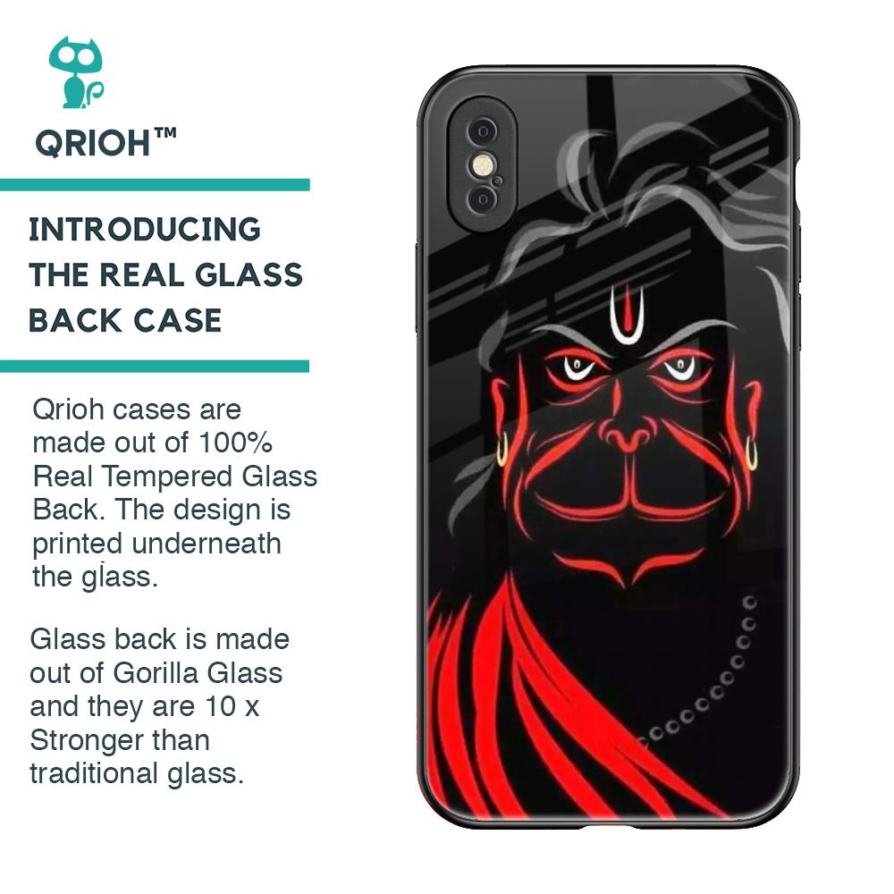 Lord Hanuman Glass Case For iPhone XS