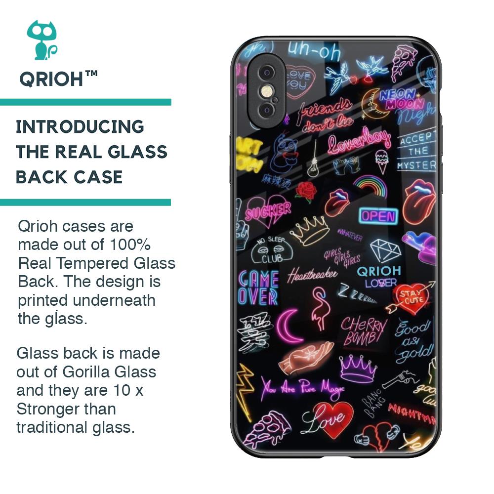 Accept The Mystery Glass Case for iPhone XS