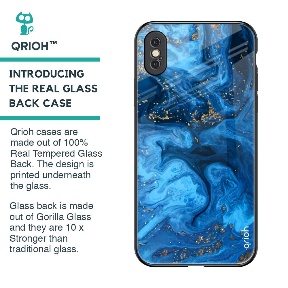 Gold Sprinkle Glass Case for iPhone XS