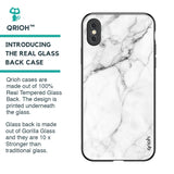 Modern White Marble Glass Case for iPhone XS