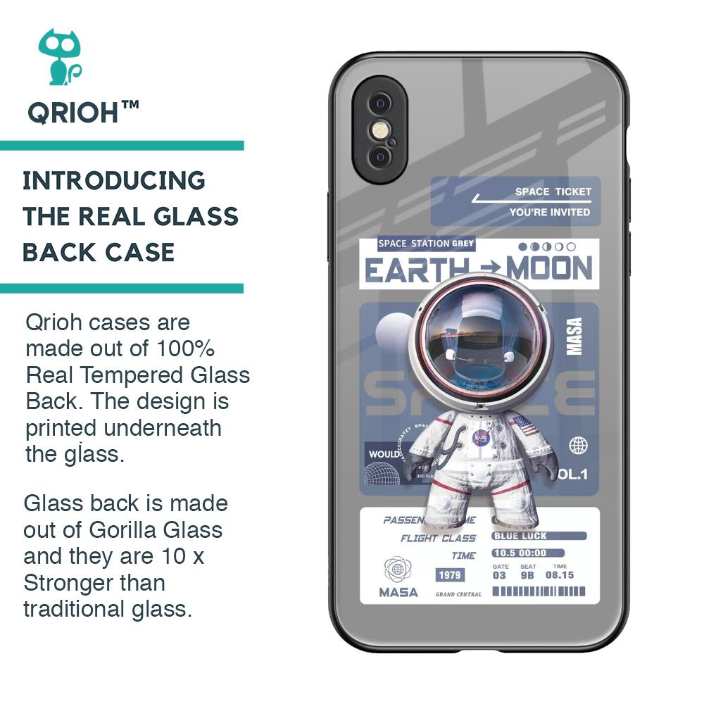 Space Flight Pass Glass Case for iPhone XS