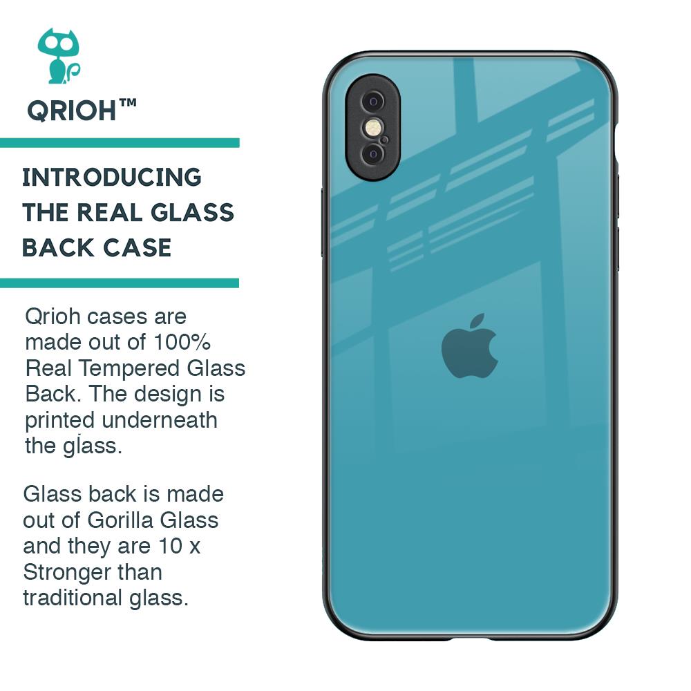 Oceanic Turquiose Glass Case for iPhone XS